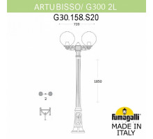 Наземный высокий светильник Fumagalli Globe 300 G30.158.S20.WYE27