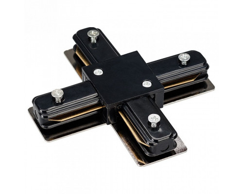 Соединитель с токопроводом X-образный для треков Arlight LGD LGD-B1P-X Black