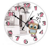 Настенные часы (33 см) Совенок 01-072