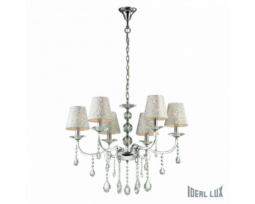 Подвесная люстра Ideal Lux Pantheon PANTHEON SP6 ARGENTO