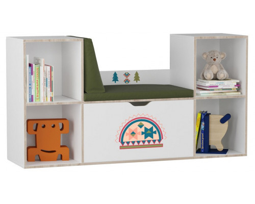 Стеллаж комбинированный Маша и медведь Folk