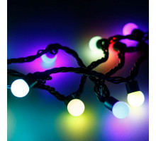 Гирлянда нить [20 м] Ball ARD-BALL-CLASSIC-D17.5-20000-BLACK-200LED RGB (230V, 14W)
