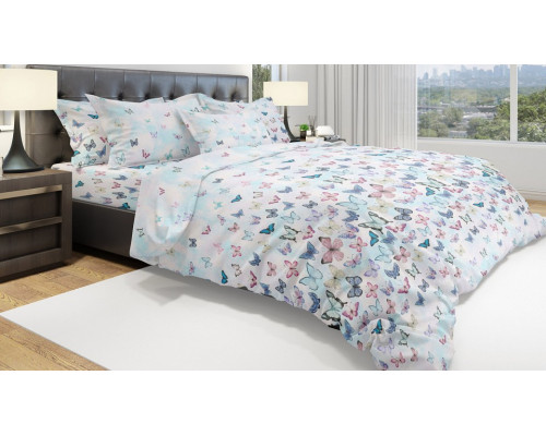 Постельное белье двуспальное Eco Cotton Farfalla