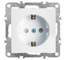 Розетка с заземлением и шторками, без рамки Stekker PST16-9110 39317