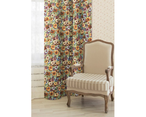 Портьера (100x240 см) 2 шт. Fleurs De Jardin