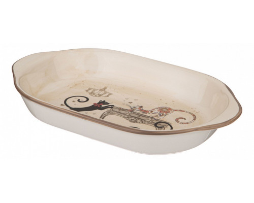 Блюдо (28x17.5x4.5 см) Парижские коты 358-1731