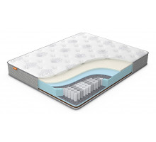 Матрас полутораспальный Comfort Duos Middle/Hard (Grey) 2000х1400