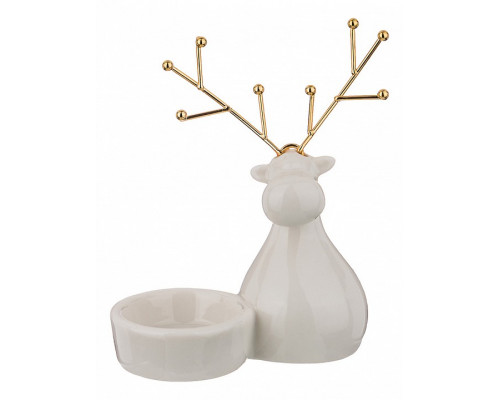 Подсвечник декоративный (10х5х12 см) Лось 146-1330