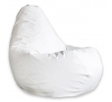 Кресло-мешок Белая ЭкоКожа L