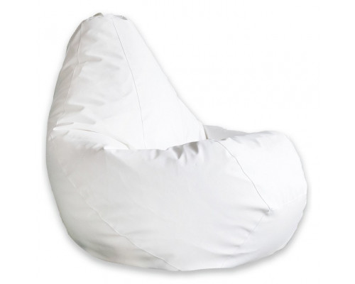 Кресло-мешок Белая ЭкоКожа L