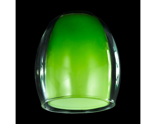 Плафон стеклянный Eurosvet Конфетти плафон 9808, 30151 зеленый+прозрачный, арт. 70436