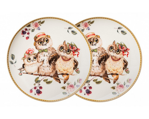 Набор из 2 тарелок плоских Owls party 415-2169