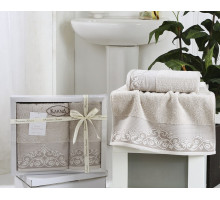 Набор из 2 полотенец для ванной BEYZA