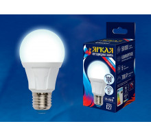 Лампа светодиодная Uniel Яркая E27 13Вт 4000K LED-A60 13W/4000K/E27/FR PLP01WH картон