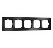 Рамка на 5 постов Werkel Aluminium (черный алюминий) W0051708