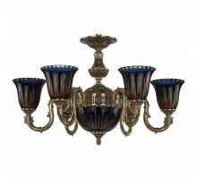 Подвесная люстра Bohemia Ivele Crystal 7103 71203P/6/175 GB P2 U Amber-Blue/H-1K