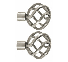 Набор из 2 наконечников для карнизов Шар плетеный