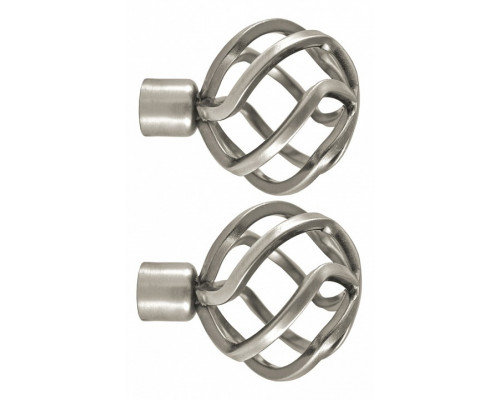 Набор из 2 наконечников для карнизов Шар плетеный