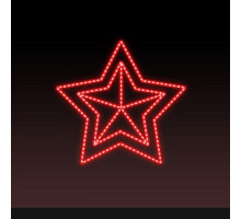 Звезда световая День Победы [0.56x0.54 м] RL-KN-9-14-R