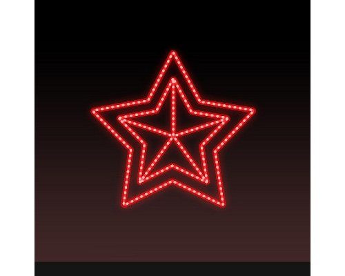 Звезда световая День Победы [0.56x0.54 м] RL-KN-9-14-R