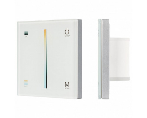 Панель-регулятора ЦТ сенсорная встраиваемая Arlight Sens SMART-P21-MIX White (12-24V, 2.4G)