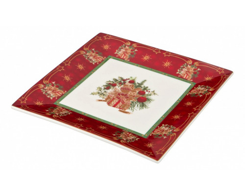 Блюдо декоративное (22х22 см) Christmas Collection 586-288