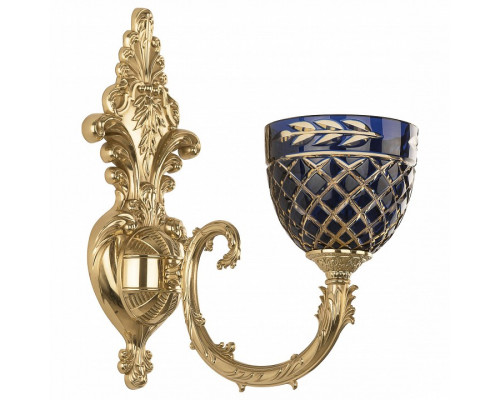 Бра Bohemia Ivele Crystal 7109 7109B15/1/210 G P1 U Amber-Blue/H-1J