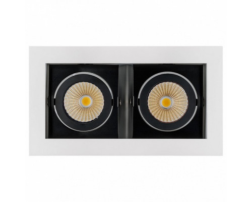 Встраиваемый светильник Arlight Cl-kardan CL-KARDAN-S180x102-2x9W Day (WH-BK, 38 deg)