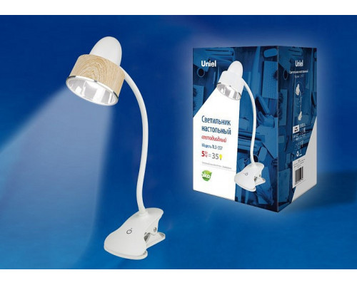 Настольная лампа офисная Uniel Tld-557 TLD-557 Brown/LED/350Lm/5500K/Dimmer