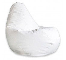 Кресло-мешок Белая ЭкоКожа XL