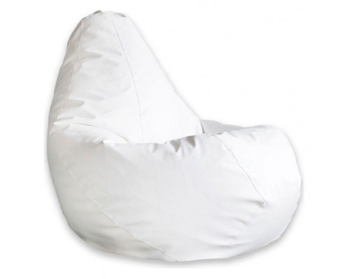 Кресло-мешок Белая ЭкоКожа XL