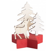 Композиция световая [9х8х10 см] Олененок в лесу 504-041