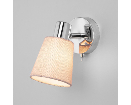 Бра Eurosvet Culver 20080/1 хром/бежевый
