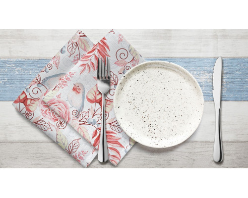 Набор из 2 салфеток (45x45 см) Птички