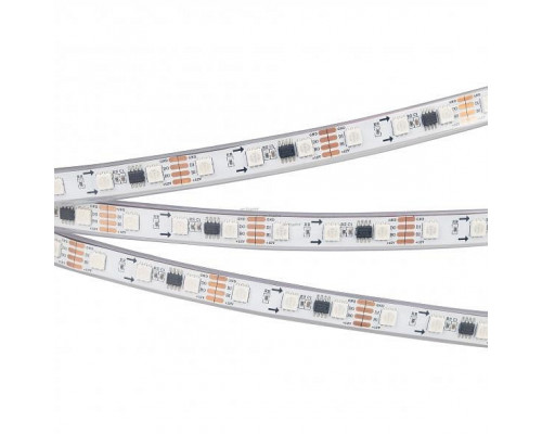 Лента светодиодная Arlight SPI-5000PGS-RAM-5060-60 12V Cx3 RGB-Auto (12mm, 12W/m, IP67) 029448