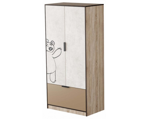 Шкаф платяной Маша и медведь Loft