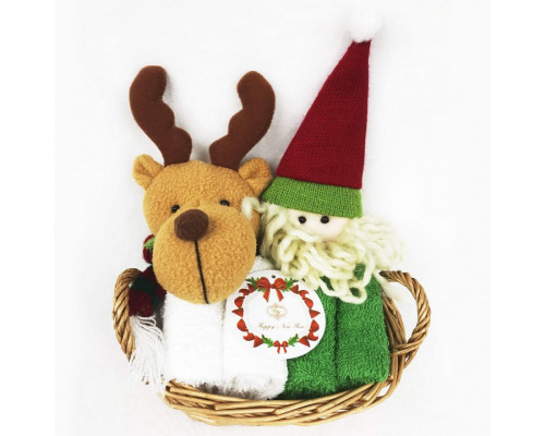 Набор из 4 полотенец для рук (30x30 см) Merry Christmas №3