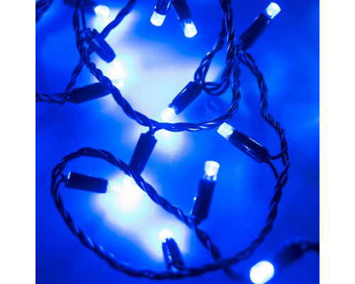 Гирлянда нить [10 м] String ARD-STRING-CLASSIC-10000-BLACK-100LED-FLASH BLUE (230V, 7W)