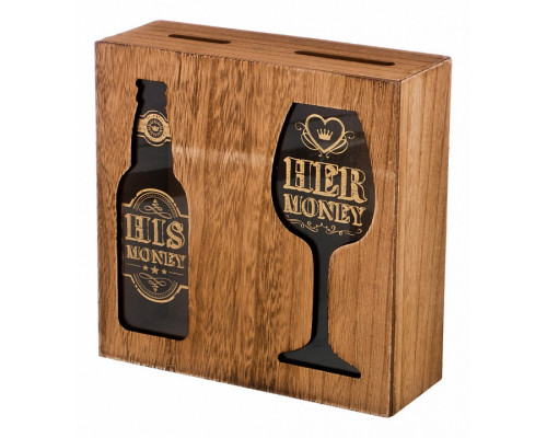 Копилка (20х7х20 см) His and her money 124-141