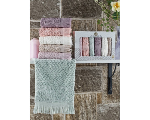 Набор из 6 полотенец для рук (30х50 см) E840 Wendy