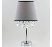 Настольная лампа декоративная Eurosvet Opera 01036/1 хром/прозрачный хрусталь Strotskis