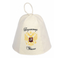 Шапка для бани универсальная Директор бани