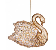 Елочная игрушка (12х4х10 см) Лебедь 865-433
