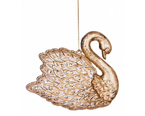 Елочная игрушка (12х4х10 см) Лебедь 865-433