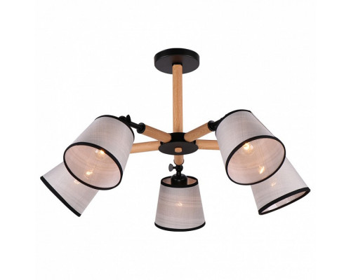 Люстра на штанге Imex 809 MD.0809-5-S BK+BR