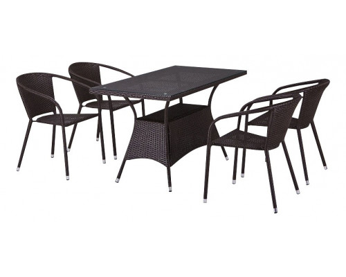 Набор уличный  T198A/Y137C-W53 Brown 4Pcs