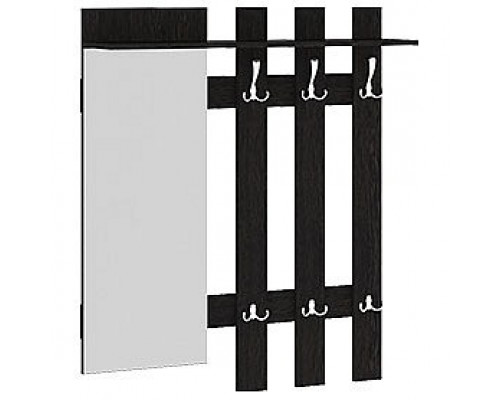 Вешалка настенная Арт с зеркалом, венге цаво