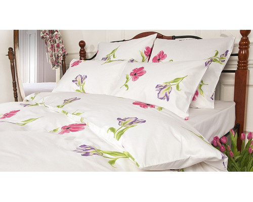 Постельное белье евростандарт Spring melody pink