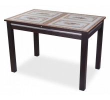 Стол обеденный Вальс со стеклом