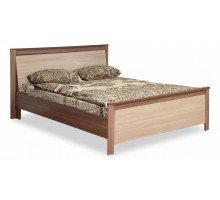 Кровать двуспальная Стелла 06.240 ясень шимо темный/ясень шимо светлый